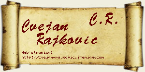 Cvejan Rajković vizit kartica